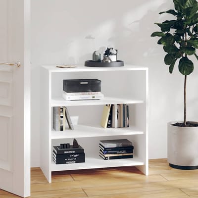 vidaXL - Dressoir - 70x40,5x75 - cm - bewerkt - hout - wit