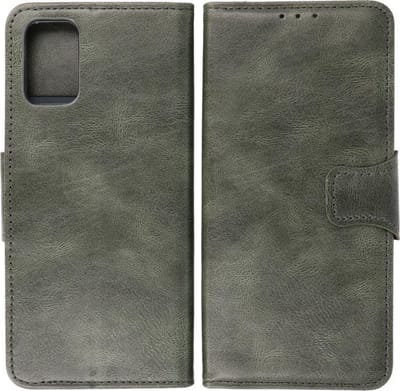 Bestcases Portemonnee Telefoonhoesje - Pasjeshouder Hoesje voor Samsung Galaxy A02s - Donker Groen