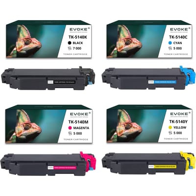 Evoke compatibele toner voor Kyocera Tk-5140 Tk5140 Tk5140K Tk5140C Tk5140M Tk5140Y 4X Cmyk: Zwart, Cyaan, Magenta, Geel 22000 pagina's Ecosys M6030Cdn M6530Cdn P6130Cdn