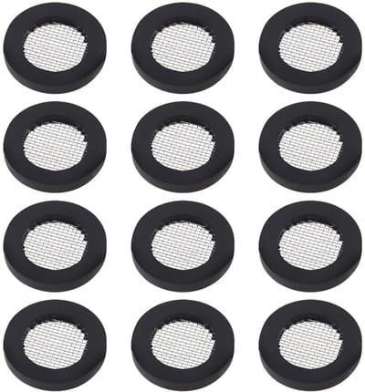 Dailygoods- O-ring 50 Stuks - Roestvrij Staal/Rubber - Buitendiameter 24mm - Binnendiameter 17mm - Dikte 3mm - Voor Tuinslang/Douchekop - Slangring
