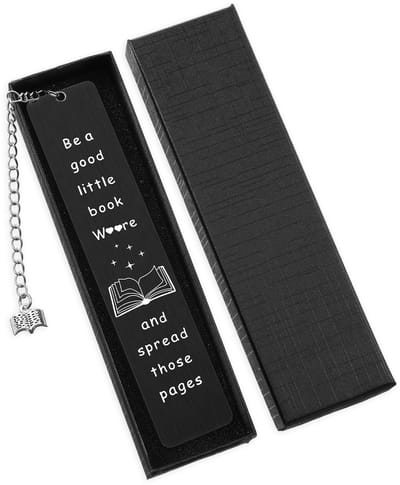 Allecto - Grappige bladwijzers - Bladwijzers voor boekenliefhebbers - Metalen bladwijzers - Zwart - Geschenken voor vrouwen - Geschikt voor boekenw...