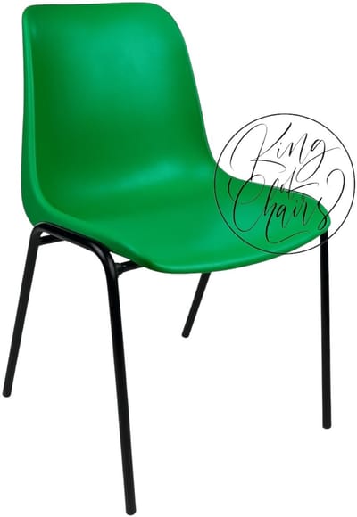 Kantinestoel Helene Groen - zwart onderstel kantinestoel stapelstoel kuipstoel vergaderstoel tuinstoel kantine stoel stapel stoel tuin stoel kantinestoelen stapelstoelen kuipstoelen arenastoel schoolstoel bezoekersstoel Everardo