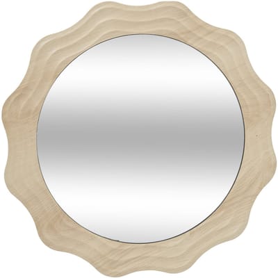 Atmosphera Charlie Golvende Spiegel - Ø55cm - Beige