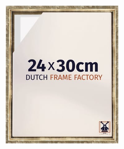 Baklijst 24x30 cm - Goud Antiek - Geschikt voor Canvasdoek - MDF Baklijst Lausanne