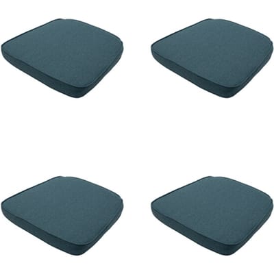 Madison - Zitkussen Wicker Sea blue canvas eco+ - Ca. 48x48 cm - Set van 4