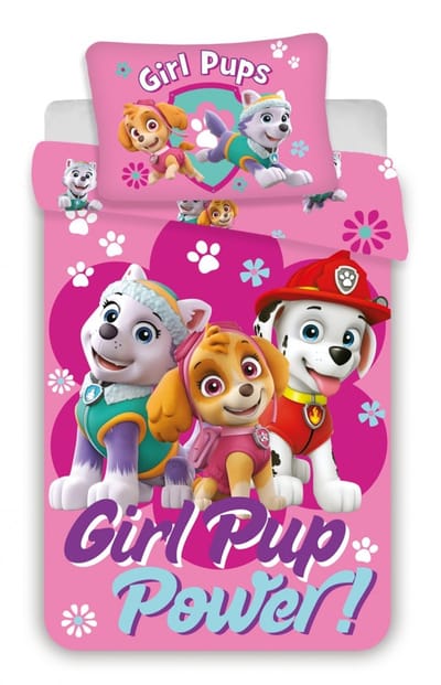 PAW Patrol BABY Dekbedovertrek Girl Pup Power - 100 x 135 cm - Katoen