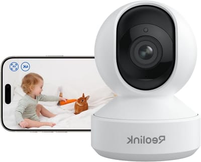 Beveiligingscamera Binnen - Baby Monitor - Huis Bewaken - 4K Ultra HD - 3x Optische Zoom - Wit