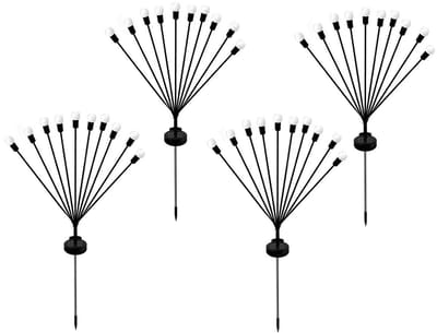 Set van 4 zonnebakens met 10 lampen H73CM LYRA