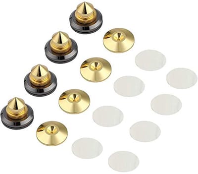 4 Set Speaker Spikes voor Audio Isolatie – Verbeter Geluidsprestaties en Verminder Trillingen
