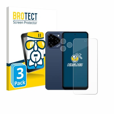 Screenprotector 3 Stuks voor Acer Acerone Liquid S262F5 (Voor+Camera) Beschermglas transparant