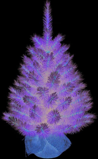 Triumph Tree Kunstkerstboom in Jute - Kunst Kerstboom H60 x Ø38 cm - Groen Frosted
