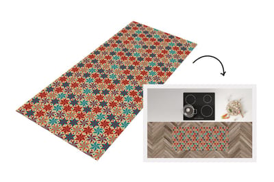 Keukenloper - Loper keuken - Sterren - Kerstmis - Design - 120x50 cm - Keukenloper vinyl