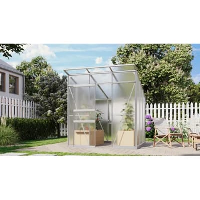 Vitavia Tuinkas Kit Palma 4450 - Polycarbonaat - 6mm - 229,4x195,8x10,5cm - Aluminium