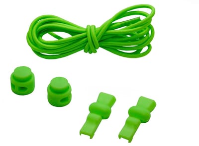 Ronde Elastische veters - (Neon Groen) - Elastische kinder veters - Lock  - Sport veters - Elastische schoenveters