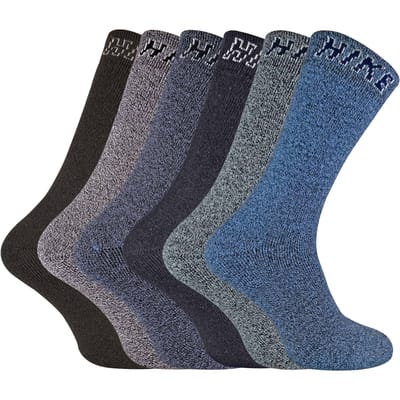 Set van 6 ademende katoenen wandelsokken voor heren - Pack 1