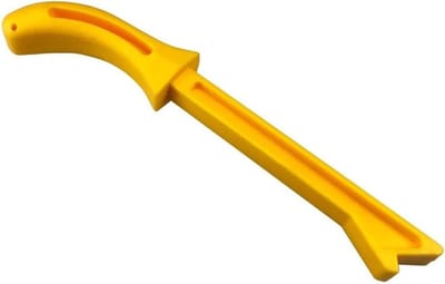 Veiligheid Duwblok Set - Houtbewerking Accessoires - Precisie Houtwerk - Ergonomisch Ontwerp - 28 x 6 x 3 cm - Geel
