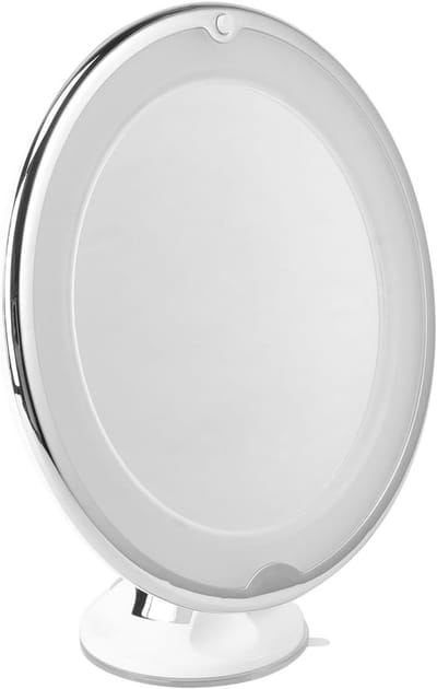 Ronde LED Make-up Spiegel met 7x Vergroting en Zuignap, Ideaal voor Badkamer en Reizen, Draagbare Cosmeticaspiegel