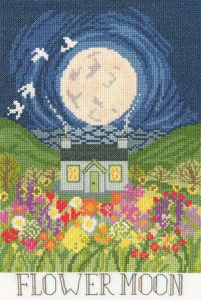 Bothy Threads Lizzie Spikes Flower Moon borduren (pakket) XDD2