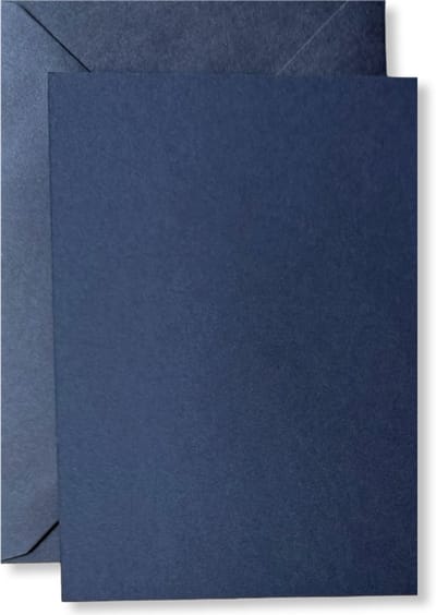 Cards & Crafts 20 x Kaarten & Enveloppen Donker Blauw - A6 / C6 - 10,5x15cm / 11,4x16,2cm - Rechthoekig