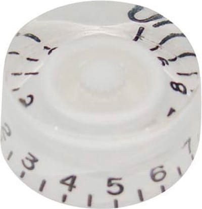 Boston KW-114 transparante witte speedknop voor inch type potas
