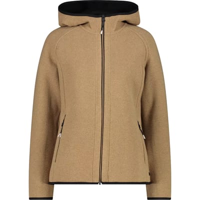 Vrouwelijke hoodie van gerecycled wooltech CMP