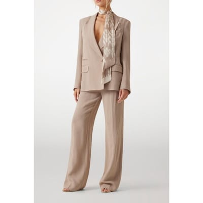 GUESS Ariana Double Breast Velvet Taupe Taglia: 36 | Blazers Outlet | Donna | Nero