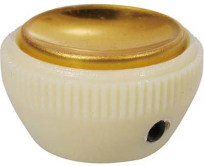 Boston KGI-160 Theekop Knop voor Hofner Violin Bass 1963 - Goud en Ivoor