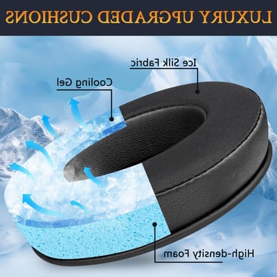 Vervangende Cooling-Gel Oorkussens voor Razer Blackshark V2 X en HyperSpeed Headset, Hoogwaardige Geluidsisolatie en Comfortabele Earpads