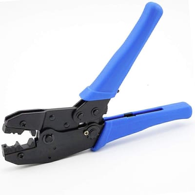 Krimptang RF-kabel - Coax Crimp Tool - Installatie en reparatie - Verstelbare Zeskantmatrijs - 0.429 inch - Blauw