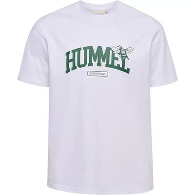 Hummel Loose University Bee T-shirt Met Korte Mouwen Wit L
