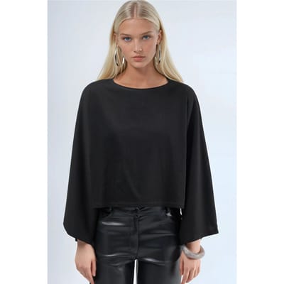 Losse Pasvorm Bootnek Blouse