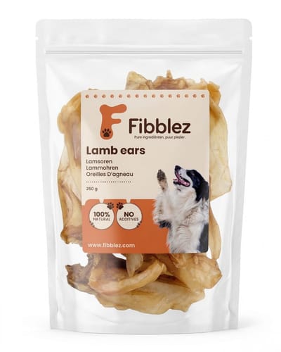 Fibblez – Lamsoren voor Honden 250g – 100% Natuurlijk Lam – Gedroogde Hondensnack – Kauwproduct