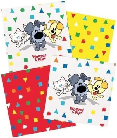 Servetten Woezel & Pip confetti 20 stuks