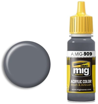 AMMO by Mig Jimenez Hobbyverf Acrylverf - MIG 0909 Grey Light Base - Acryl Verf flesje - 17 ml