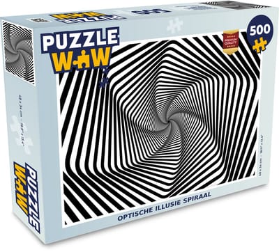 Puzzel Optische illusie spiraal - Legpuzzel - Puzzel 500 stukjes