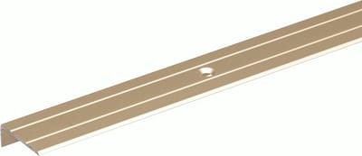 Aluminium Stootrand Trapneus - Geperforeerd - 1000 x 24,5 x 10 mm - Zandgeanodiseerd