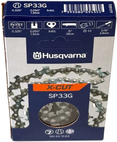 Husqvarna X-Cut SP33G Kettingzaagketting 33cm - .325'' / 1.3mm / 64 Schakels - Halfbeitel Vervangketting