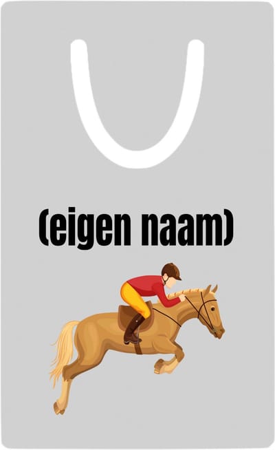 Hacebo® - paardrijden jockey metalen boekenlegger - Paarden - paarden/jockey liefhebbers - iemand die houdt van paarden of jockey - verjaardag - cadeau - kado Bladwijzer boekenleggers - 7.6 cm x 5cm