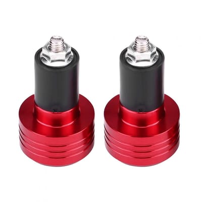 Dailygoods- Stuurgrepen Universeel - Aluminium Motorfietsgrepen - Rood - 22 mm - 2 Stuks - Lichtgewicht en Eenvoudig te Installeren