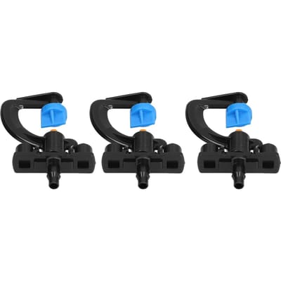 20 Sets Atomiserende Refractie Micro Mondstuk Roterend G Type Spuitmondstuk Besproeiingssprinkler Irrigatieapparatuur black