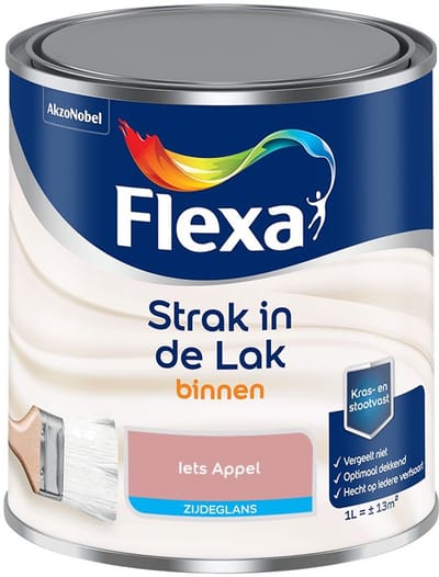 Flexa - Strak In De Lak Binnenlak Zijdeglans - Iets Appel - Mengverf - 1 L
