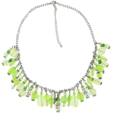 Behave - Schakelketting met diverse kralen 42 cm - Nikkelvrij - Mode-accessoire