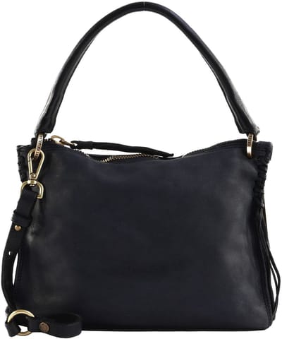 CATERINA LUCCHI Leren schoudertas handtas Bice Crossbody Bag Nero zwart