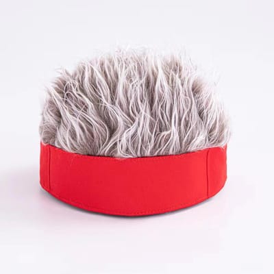 Baseball Cap Mannen Vrouwen Muts Pruik Hoed Leuk Kort Haar Caps Ademend Zacht voor Party Toupetje Hoeden Outdoor 9 gray
