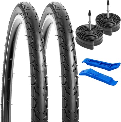 2 Stuks 20 Inch Racefietsbanden 30-451 met Fietspompen met Presta Ventil & Binnenbanden