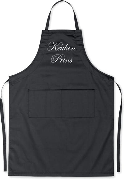 Benza Schort Keukenschort Mooi, Leuk, Grappig, Luxe - Keuken Prins - Zwart