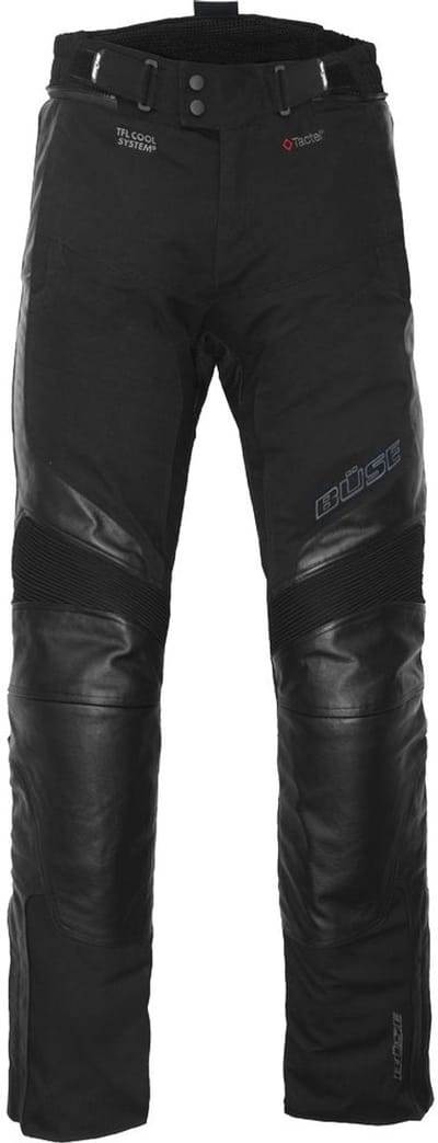 Büse Novaro Zwart Waterdicht Leren / Textiel Broek - Broek