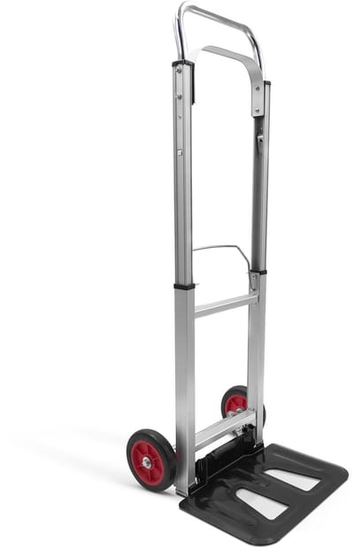 Opvouwbare Steekwagen – Aluminium Transportkar Met Grote Wielen – Draagvermogen Tot 90 kg – Inklapbaar Ontwerp Met Ergonomische Handgreep – Geschikt Voor Verhuizen, Werkplaats, Markt En Tuingebruik [10947]