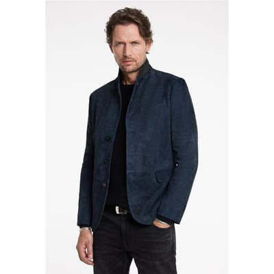 John Varvatos Rind Slim Fit Notch Lapeljkt With Flap H Rain Blue Größe: 46 | Blazer Outlet | Herren | Blau