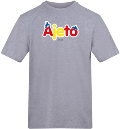 Hingly T-shirt Buurman & Buurman Tekst Ajeto Grijs Maat: 128